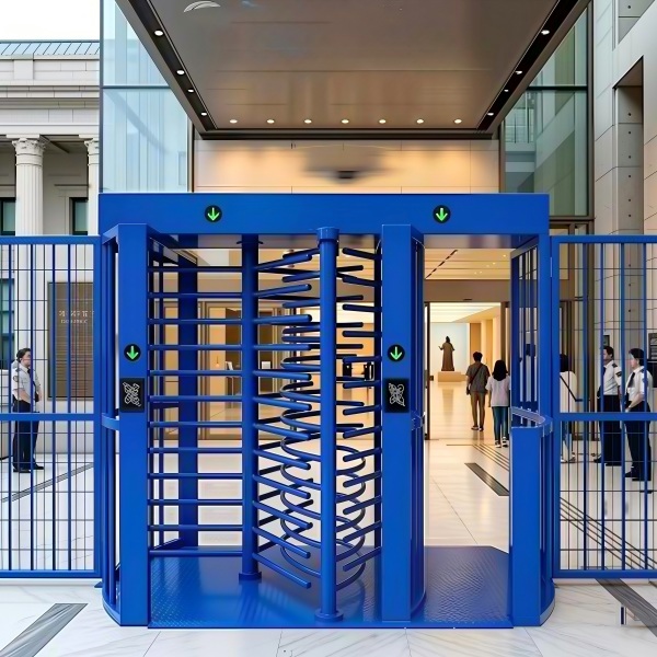 Painting steel full height turnstile